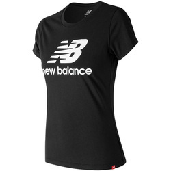 Tricou femei New Balance Essentials Stacked Logo WT91546-BK