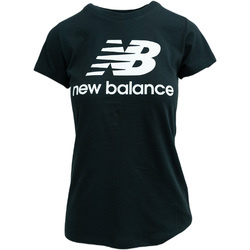 Tricou femei New Balance Essentials Stacked Logo WT91546-BK