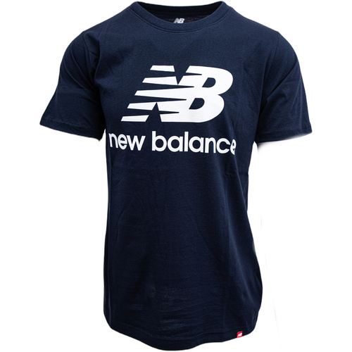 Tricou barbati New Balance Essentials Stacked Logo MT01575-ECL