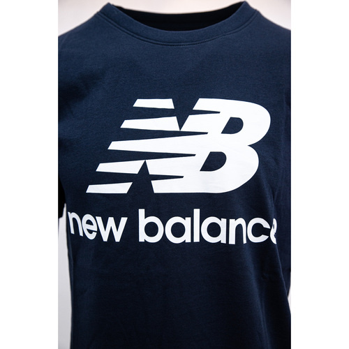 Tricou barbati New Balance Essentials Stacked Logo MT01575-ECL