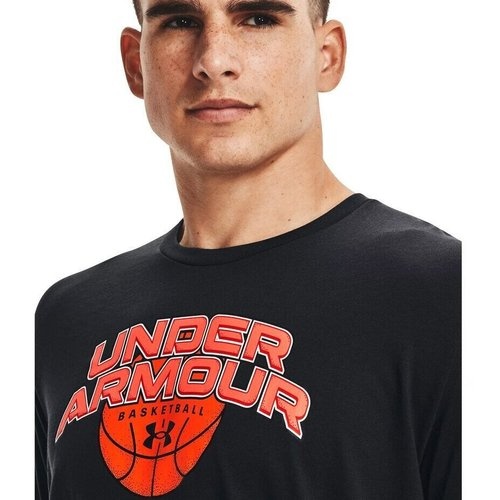 Tricou barbati Under Armour Basketball Branded Wordmark Short Sleeve 1370233-001