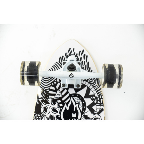 Skateboard unisex Streetsurfing Longboard Cut Kicktail 36 Rumble Jungle 92x27x16 06-14-007-02